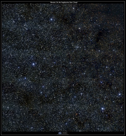 M24 (Messier 24, IC 4715, Delle Caustiche, Chmura gwiazd Strzelca)