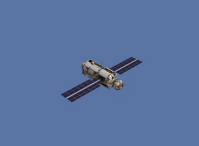 Zalążek międzynarodowej stacji kosmicznej w roku 1998
