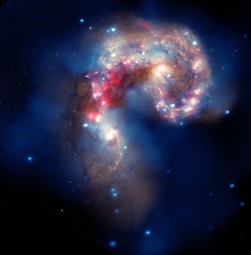 Niesamowita kolizja dwóch galaktyk - Astronomia