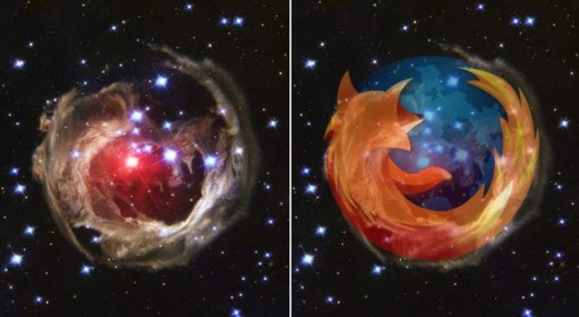Logo Firefoxa "powstało" w kosmosie - Astronomia