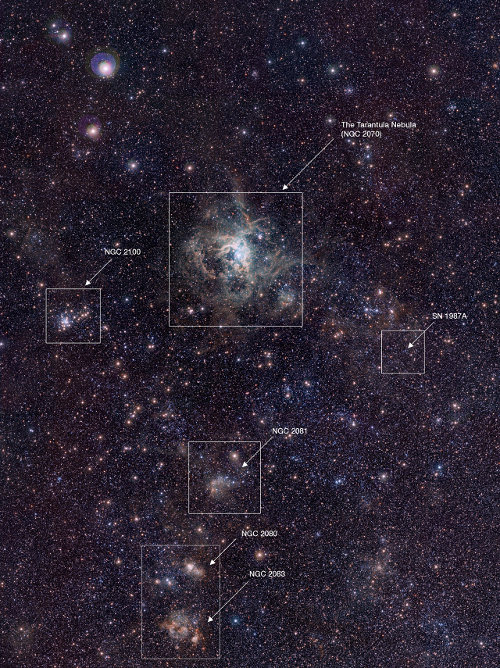 Mgławica Tarantula sfotografowana 67-megapikselową kamerą - Astronomia