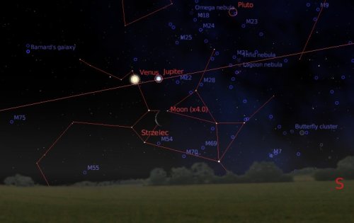 Spektakularne spotkanie Wenus z Jowiszem - Astronomia