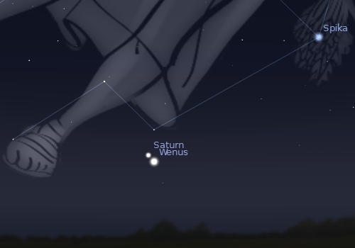 Koniunkcja Wenus z Saturnem