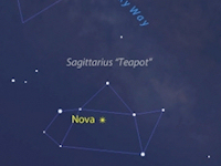 Nova Sagittarii 2015 No. 2 widoczna gołym okiem