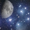 Zakrycie Plejad przez Księżyc - Astronomia